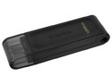 Unidad Flash USB USB-C Kingston DataTraveler 70 de 128GB. Color Negro.