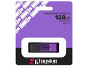 Unidad Flash USB 3.2 Kingston DataTraveler Exodia S de 128 GB, USB 3.2 Gen 1. Color Morado.