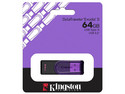 Unidad Flash USB 3.2 Kingston DataTraveler Exodia S de 64 GB, USB 3.2 Gen 1. Color Morado.