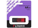 Unidad Flash USB 3.2 Kingston DataTraveler Exodia S de 64 GB, USB 3.2 Gen 1. Color Rojo.