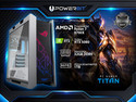 PC Gamer Powerbit Titán:
Procesador AMD Ryzen 7 9700X (hasta 5.5 GHz),
Memoria de 32GB DDR5,
SSD de 1TB,
Video NVIDIA GeForce RTX 5080, 
Con Enfriamiento Líquido, 
Fuente de 1000W Gold, 
Wi-Fi, Bluetooth
S.O. Windows 11 Home (Versión de Prueba)