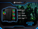 PC Gamer Powerbit Omega Pro: 
CPU AMD Ryzen 7 5700 (hasta 4.6 GHz),
Memoria de 32GB DDR4,
M.2 de 512GB,
Video AMD Radeon RX 7600,
Wi-Fi, Bluetooth,
Fuente de Poder de 750W GOLD,
S.O. Windows 11 Home (Versión de Prueba),