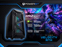 PC Gamer Powerbit Velocity RTX: 
Procesador AMD Ryzen 7 5700G (hasta 4.6 GHz), 
Memoria de 16GB DDR4, 
SSD de 512GB, 
Video NVIDIA GeForce RTX 3050, 
Wi-Fi, 650W 80 Plus Gold,
S.O. Windows 11 Home (Versión de Prueba).
Incluye 3 Ventiladores RGB.