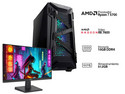 PC Gamer Powerbit Turbo Forge:
CPU AMD Ryzen 7 5700 (hasta 4.6 GHz),
Memoria de 16GB DDR4,
M.2 de 512GB, 
Radeon RX 7600,
Wi-Fi, Bluetooth, Fuente de poder de 750W 80 Plus Gold,
Windows 11 Home (Versión de Prueba).
Incluye Monitor ASUS de 23.8".