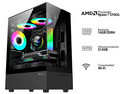 PC Gamer Powerbit: 
Procesador AMD Ryzen 7 5700G (hasta 4.6 GHz), 
Memoria de 16GB DDR4, 
M.2 de 512GB, 
Wi-Fi, 
Video Radeon Graphics, 
S.O. Windows 11 home (Versión de Prueba).