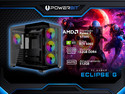 PC Gamer Powerbit Eclipse G: 
Procesador AMD Ryzen 7 5700G (hasta 4.6 GHz), 
Memoria de 32GB DDR4, 
SSD de 512GB, 
Video NVIDIA GeForce RTX 5060, 
S.O. Windows 11 Home (Versión de Prueba),
Incluye 4 Ventiladores RGB.