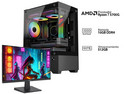 PC Gamer Powerbit Nebula Station:
CPU AMD Ryzen 7 5700G (hasta 4.6 GHz),
Memoria de 16GB DDR4,
M.2 de 512GB,
Video Radeon Graphics,
S.O. Windows 11 Home (Versión de Prueba),
3 Ventiladores RGB,
Fuente de poder 500W,
Incluye Monitor ASUS de 23.8".