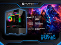 PC Gamer Powerbit Nebula Station: 
Procesador AMD Ryzen 7 5700G (hasta 4.6 GHz), 
Memoria de 16GB DDR4, 
SSD de 512GB, 
Video Radeon Graphics, 
S.O. Windows 11 Home (Versión de Prueba),
Incluye 3 Ventiladores.