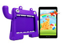 Tablet Vorago Pad 8 Kids:
Procesador Quad Core (hasta 2Ghz),
Memoria RAM de 4GB, Almacenamiento de 64GB,
Pantalla LED Multi-touch de 8",
Wi-Fi, Bluetooth,
Cámara Principal de 5MP,
Android 13. Color Morado.