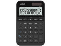 Calculadora de Bolsillo Casio MS-20YC-BK-W-MP, 12 Dígitos, Panel Solar. Color Negro.