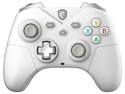 Control MSI FORCE GC300 W inalámbrico, 12 botones programables, retroalimentación de vibración, compatible con PC, PS4 y PS5, batería recargable de hasta 15 horas. Color Blanco.
