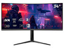 Monitor Gamer Curvo Balam Rush Extreme Earth Plus MGM34C de 34",  Resolución 3440 x 1440 (UWQHD), Low Blue Light, Flicker Free, FreeSync/G-Sync, Iluminación RGB, 1ms, 165Hz, Color Negro.