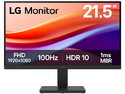 Monitor LED LG 22U401A-B.AWMQ de 21.5", Resolución 1920 x 1080 (Full HD 1080p), 100Hz, 1ms, HDMI. Color Negro.