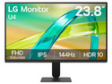 Monitor LG U4 de 23.8" LED, Resolución 1920 x 1080 (Full HD 1080p), 1ms MBR, 144Hz. Color Negro.