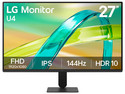 Monitor LG 27U411B de 27", Resolución 1920 x 1080 (Full HD 1080p), 144Hz, 1ms. Color Negro.
