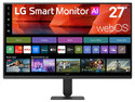 Monitor LED Smart TV LG 27U511SB-W IPS de 27", Resolución 1920 x 1080 (Full HD 1080p), 5 ms, 120 Hz, Sistema WebOs 26. Color Negro.