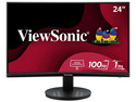 Monitor Curvo ViewSonic VA2416C de 24", Resolución 1920 x 1080 (Full HD 1080p), 4 ms, 100 Hz, Color Negro.