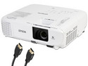 Proyector Epson PowerLite E20, Resolución de 1024 x 768, Contraste 15,000:1 y 3.400 ANSI-Lumens, Incluye Cable HDMI de 2m.