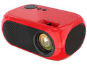 Mini Proyector LED HYPE M24, Resolución 800 x 480, Contraste 1000:1 y 1200 Lúmenes, Bluetooth, HDMI, Control Remoto. Color Rojo.