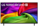Televisión LG NANO AI NU80 LED Smart TV de 50", Resolución 3840 x 2160 (Ultra HD 4K), 60 Hz, HDR10, HLG, Sistema WebOs 26. Color Negro.