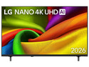 Televisión LG NANO AI NU851 LED Smart TV de 55", Resolución 3840 x 2160 (Ultra HD 4K), 60 Hz, HDR10, HGL, Sistema WebOs. Color Negro.