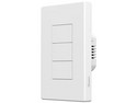 Apagador de Pared Touch Sonoff M5-3C-120W, 3 Canales, Wi-Fi, Compatible con Google Home y Alexa. Color Blanco.