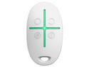 Control remoto Ajax SpaceControl para sistemas de seguridad, Llavero inalámbrico de 4 botones. Color Blanco.
