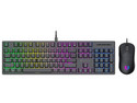 Kit Teclado y Mouse Gamer Balam Rush Fusion Vanguard CKG690 RGB, Alámbrico, USB Tipo A. Color Negro. (Versión en Español).
