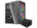 Gabinete Acteck Fuji GC470, Mini Tower, Micro-ATX, (Incluye fuente de 500W). Color Negro.