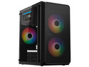 Gabinete ACTECK Doom Pro Mesh GI730M, Mini Tower, Micro-ATX, Incluye Fuente de Poder de 600W. Color Negro.