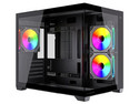 Gabinete BALAM RUSH Tank Core Pro GI925, Mid Tower, Micro-ATX, Incluye 3 Ventiladores de 120mm, Panel de Cristal, No Incluye Fuente de Poder. Color Negro.