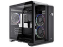 Gabinete Balam Rush Tank Expert Curve 6400 con panel lateral y frontal, micro-ATX, No Incluye Fuente de Poder. Color Negro.