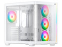 Gabinete MUNFROST Hirow, Mid Tower, ATX, Incluye 4 Ventiladores ARGB de 120mm, Panel de Cristal Templado, ARGB Sync, No Incluye Fuente de Poder. Color Blanco.