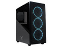 Gabinete Gamer Naceb NA-0603 , Full ATX, RGB, (sin fuente de poder). Color Negro.
