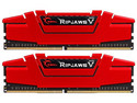 Kit de Memorias DIMM G-SKILL Ripjaws V, DDR4 PC4-28800 (3600MHz), CL19, 16GB (2 x 8GB). Color Rojo.
