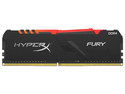 Memoria DIMM Kingston HyperX Fury RGB DDR4, PC4-25600 (3200MHz), CL16, 16GB.
