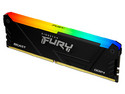 Memoria DIMM Kingston Fury Beast RGB DDR4, PC4-28800 (3600MHz), CL18, 16GB.