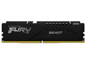 Memoria DIMM Kingston Fury Beast, DDR5 PC5-44800 (5600MHz), CL40, 16GB.