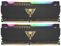 Kit De Memorias DIMM Patriot Viper Steel RGB, DDR4 PC4-25600 (3200Hz), CL18, 32GB (2 x 16GB). Color Negro.