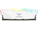 Memoria DIMM TEAMGROUP T-Force Delta RGB, DDR4, PC4-25600 (3200MHz), CL16, 8GB. Color Blanco.