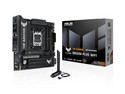 T. Madre ASUS TUF Gaming B850M-PLUS WiFi, 
Chipset AMD B850,
Segmento: Alto/Gamer,
Soporta Ryzen 9000, 8000 y 7000, Socket AM5,
RAM: 8000 DDR5 hasta 256 GB,
Integrado: Audio HD, Red y Wi-Fi 6,
USB 3.2, SATA 3.0, M.2,
Micro-ATX, Ptos: PCIe 5.0 x16.