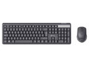 Kit de Teclado y Mouse Inalámbrico Nextep Pro, Operación Silenciosa, Receptor USB. Color Negro.