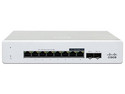 Switch Gestionado Cisco Meraki MS130-8, 8 Puertos Gigabit, 2 Puertos SFP, 1000Base-T, 1000Base-X. Color Blanco.