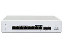 Switch Gestionado Cisco Meraki MS130-8P con 8 Puertos Gigabit, 2 Puertos SFP, 120W PoE y Compatibilidad VLAN, Administrable Capa 2. Color Blanco.
