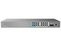 Switch Grandstream GWN7802P Pro, con 16 puertos Gigabit PoE, 2 Puertos SFP+, 250W, Administrable L2+, 8000 Entradas. Color Negro.