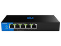 Switch Linksys LGS105P, 5 Puertos RJ-45 10/100/1000 Mbps, No Administrable. Color Negro.