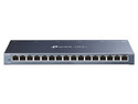 Switch No Administrable TP-LINK TL-SG116 V2.0, 16 Puertos RJ-45 10/100/1000 Mbps, 8000 Entradas Mac, 32 Gbit/s. Color Negro.