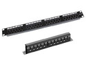 Panel de Parcheo SAXXON P197-24N5+CO-24P de 19", 24 Puertos, CAT5e, 1U. Color Negro.
