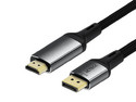 Cable de Video DisplayPort 1.2 Acteck Lynx Pro CC838-2, DisplayPort a HDMI (M-M), 2 m. Color Negro.