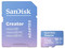 Memoria Sandisk Creator MicroSDXC UHS-I U3 V30 A2 de 128GB, Clase 10, Incluye Adaptador SD.